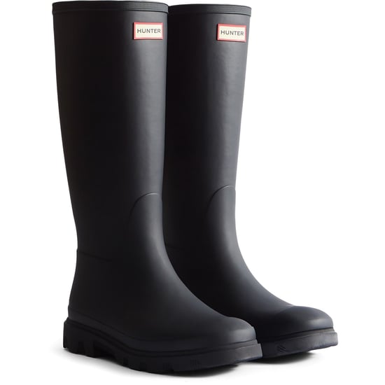 Hunter Downpour Hoge Rubberlaarzen voor Dames Zwarte Wellingtonlaarzen - Image 1