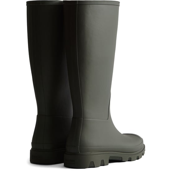 Hunter Downpour Hoge Laars Rubber Dames Donkergroene Wellington Boots - Image 2
