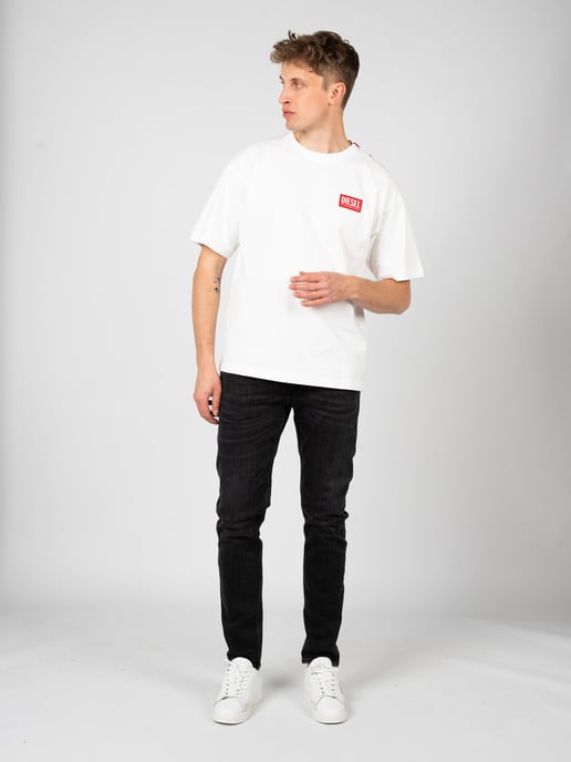 Diesel T-shirt T-Nlabel Mannen Wit - Image 1