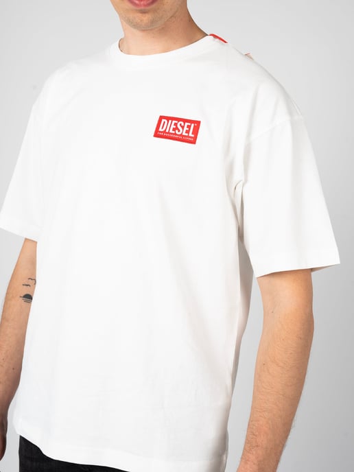 Diesel T-shirt T-Nlabel Mannen Wit - Image 4