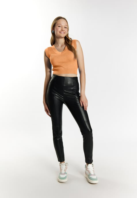 Mymo gebreide trui Dames oranje - Image 2