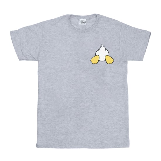 Disney Heren Donald Duck Rugzijde Borstprint T-Shirt (Sportgrijs) - Image 1