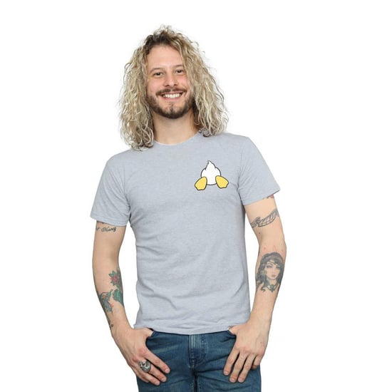 Disney Heren Donald Duck Rugzijde Borstprint T-Shirt (Sportgrijs) - Image 3