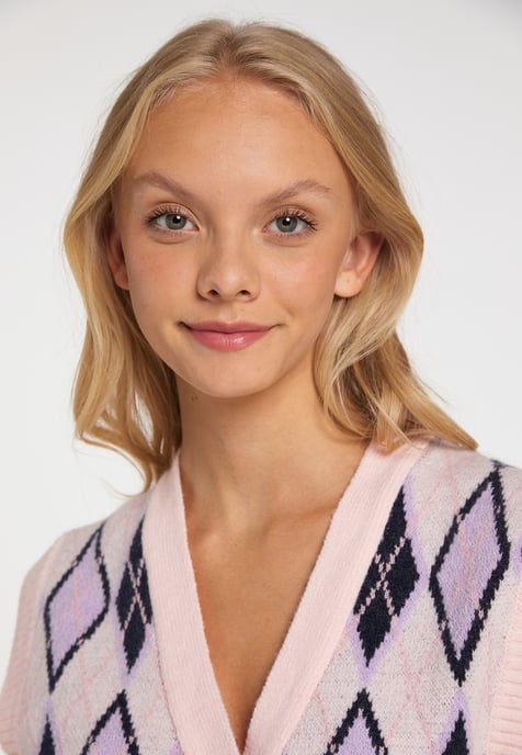 Mymo Gebreide vest Blonda Dames Roze Veelkleurig - Image 5