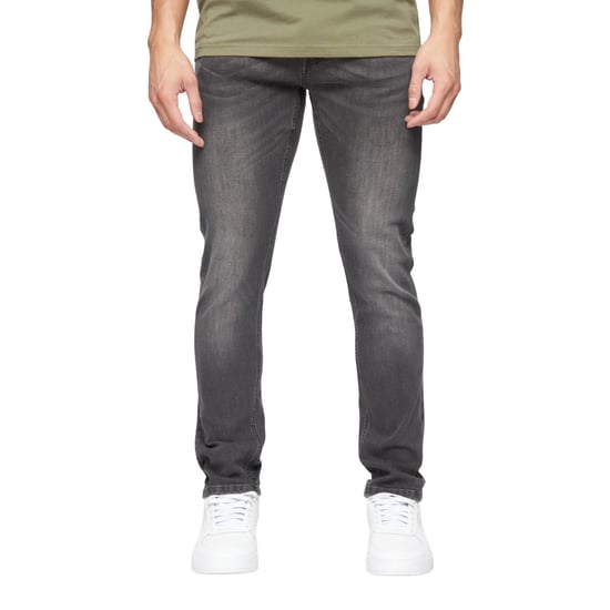 Crosshatch Heren Barbeck Slim Jeans (Grijs wasgoed) - Image 1