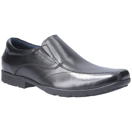 Pod Dundee Leren Zwarte Schoenen Voor Jongens - Image 1