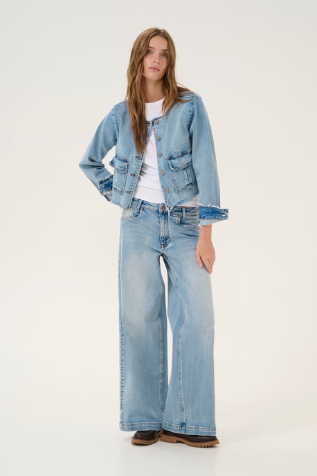 Denim jack Regular fit light blue - Image 1