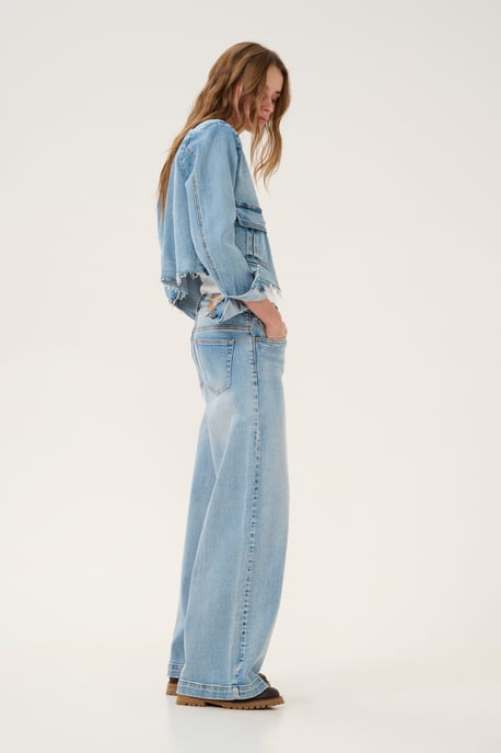 Denim jack Regular fit light blue - Image 2