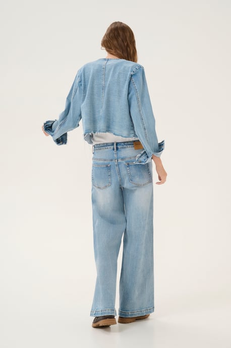 Denim jack Regular fit light blue - Image 3