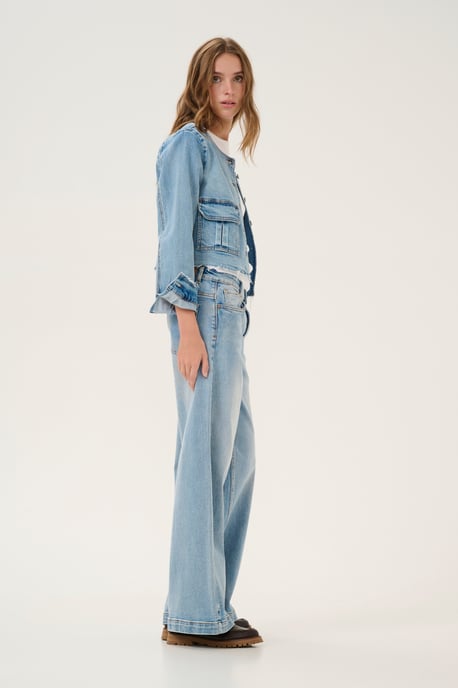 Denim jack Regular fit light blue - Image 4