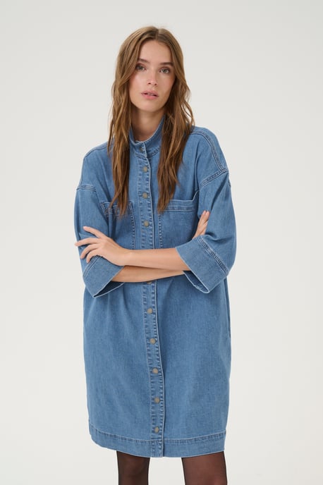 Jurk Loose fit medium blue - Image 4