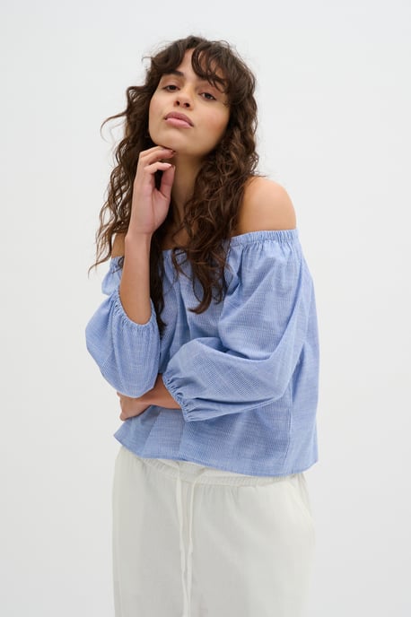 Blouse met korte mouwen Loose fit - Image 3