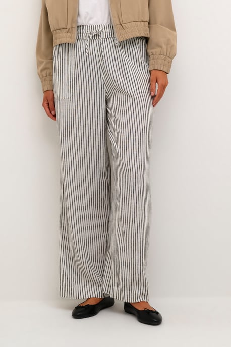 Pants Suiting Relaxed fit black offwhite - Image 2