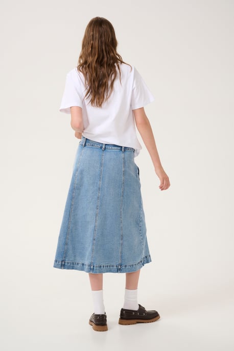 Denim rok A-shape light blue - Image 2