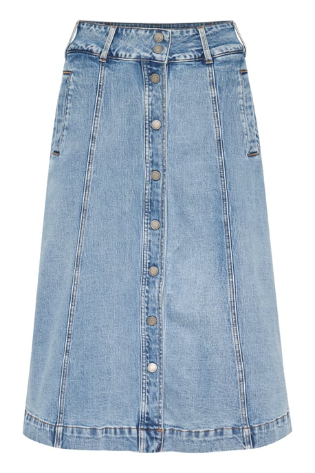 Denim rok A-shape light blue - Image 4