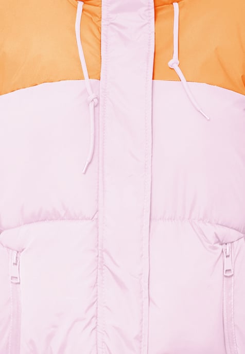 Mymo Gewatteerd gewatteerd jack Dames Zoete roze abrikoos - Image 3