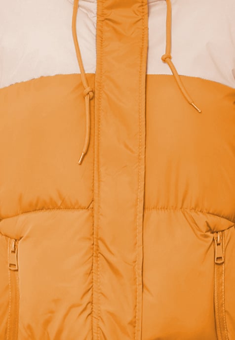Mymo Gewatteerd gewatteerd jack Dames Oranje perzik - Image 3