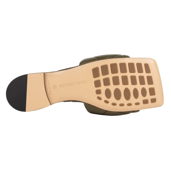 Bottega Veneta Rubber Lido Slipper Groen - Image 4
