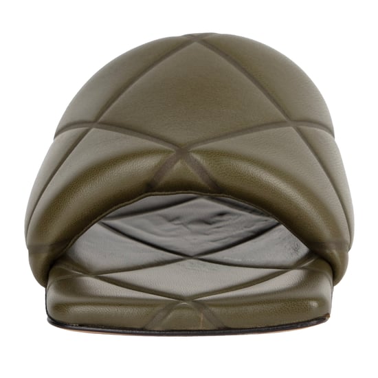 Bottega Veneta Rubber Lido Slipper Groen - Image 5