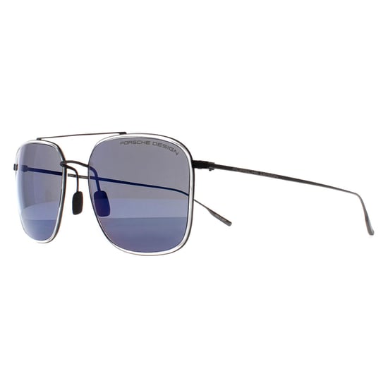 Porsche Design Aviator Unisex Zwart Blauw Spiegel P8940 - Image 2