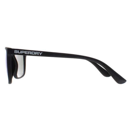 Superdry Shockwave 187 zwart gerubberde zonnebril met violetblauwe spiegel - Image 3
