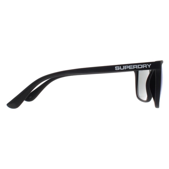Superdry Shockwave 187 zwart gerubberde zonnebril met violetblauwe spiegel - Image 4