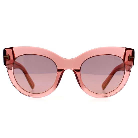 Tom Ford Lucilla FT1063 72Z glanzend roze spiegel violet gradiënt zonnebril - Image 1