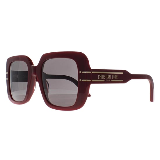 Dior DiorSignature S11I 35A0 bordeaux grijze spiegelzonnebril - Image 2