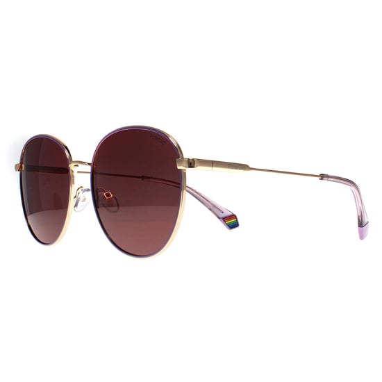 Polaroid PLD 6215/S/X S9E KL goud violet gepolariseerde zonnebril - Image 2