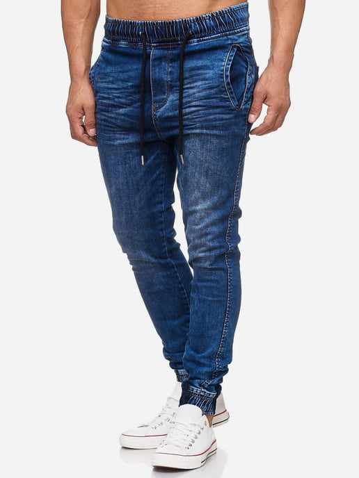 Tazzio herenjeans regular fit in jogger-stijl - Image 1