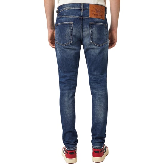 Diesel D-strukt Grote Patch Blauwe Denim Broek - Image 2