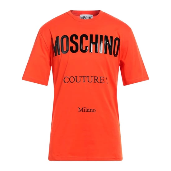 Moschino Couture Gloss Logo Oranje T-shirt - Image 1