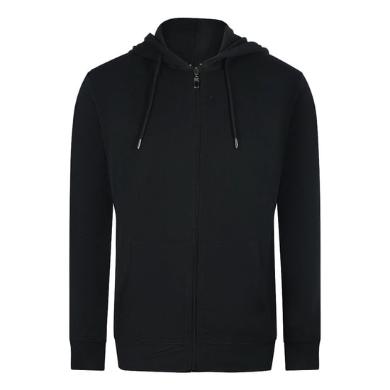 Cavalli Class Opvallend Bloemenlogo Zwarte Hoodie Met Rits - Image 1