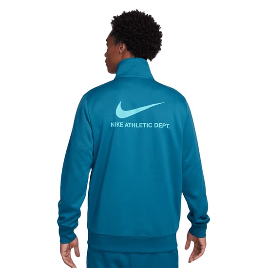 Nike-branding Op De Achterkant Van Een Blauw Trainingsjack Met Rits - Image 2