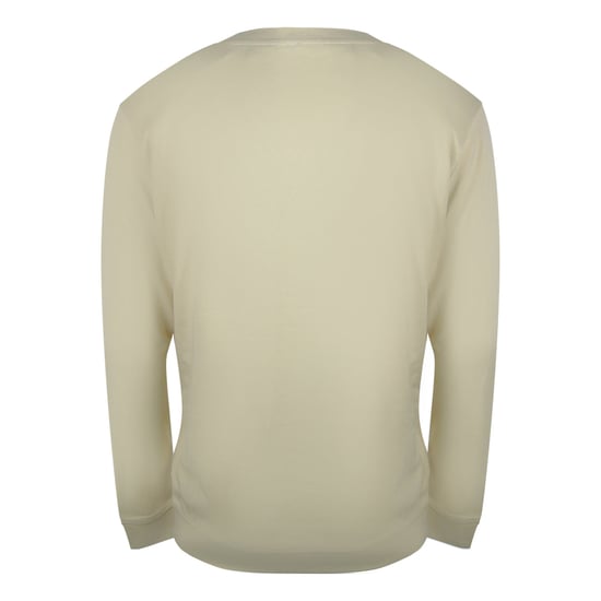 Cavalli Class Levendige Beige Sweatshirt Met Bloemenlogo - Image 2