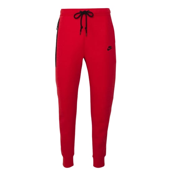 Nike Zwarte Getapete Ritsen Rode Joggingbroek - Image 1