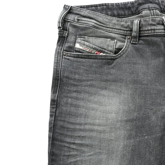Diesel 1979 Sleeker Grey Faded Denim Broek - Image 2
