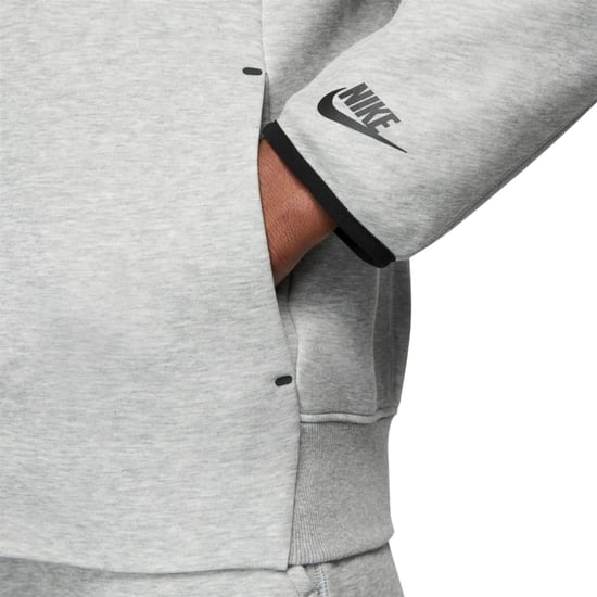 Nike Effen Grijs Trainingsjack Met Rits - Image 4