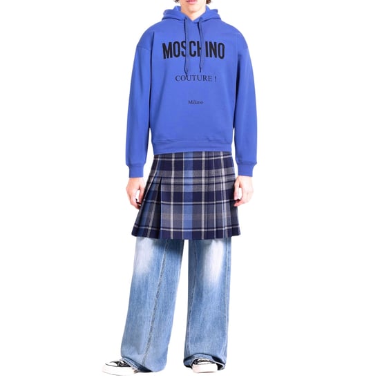 Moschino Couture Milano Blauwe Hoodie - Image 2