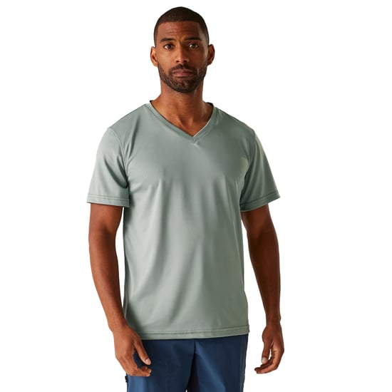 Regatta Heren Fingal V Hals T-shirt (Gletsjer) - Image 5