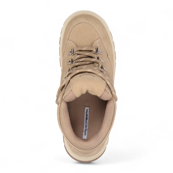 Windsorsmith Dames Sand Brown Suede Chunky Platform Sneakers Trainers - Ultimatum - Image 5