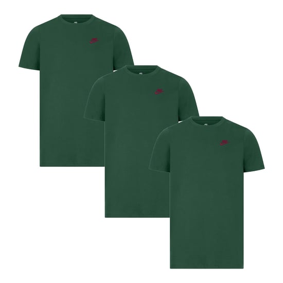 3-pack Nike Sportswear Club T-shirts voor Heren in Groen - Image 1