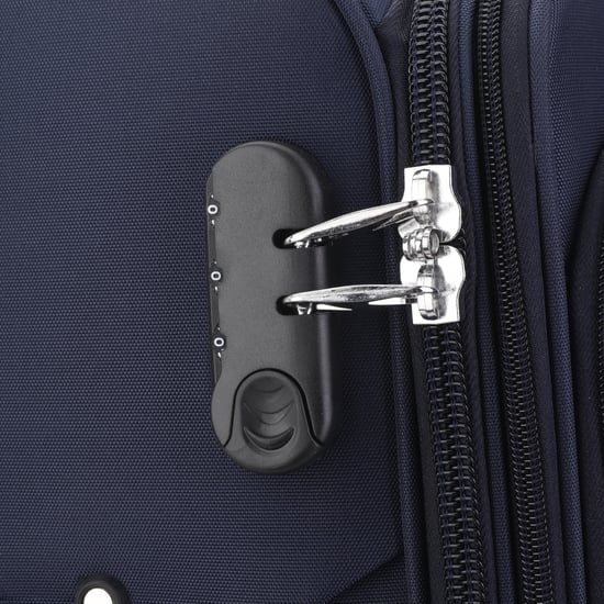 Blauwe uitbreidbare zachte koffer met 8 wielen, reisbagageset, lichte handbagage - Image 6