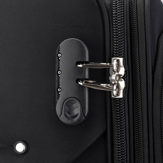 Zwarte uitbreidbare zachte koffer met 8 wielen, reisbagageset, lichte handbagage - Image 6
