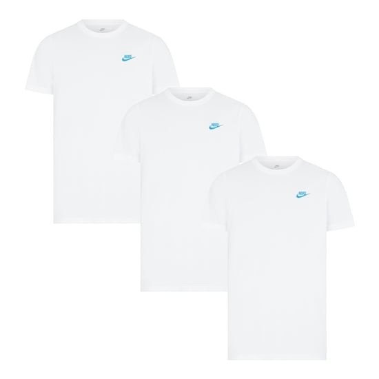 3-pack Nike Sportswear Club T-shirts voor Heren in Wit/Blauw - Image 1