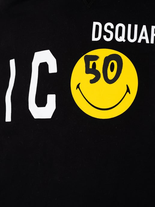 Dsquared2 blouse Smilley Mannen zwart - Image 3