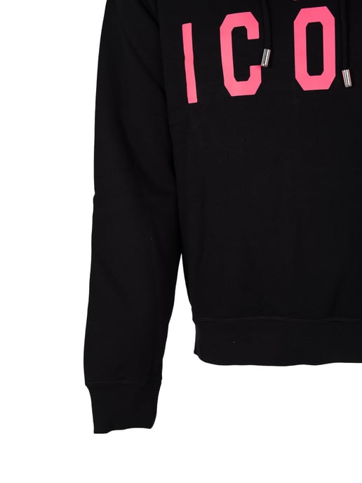 Dsquared2 blouse Icon Hoodie Mannen zwart - Image 4