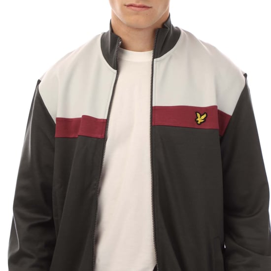 Lyle And Scott Colour Block Track Jacket voor heren in grijs - Image 2