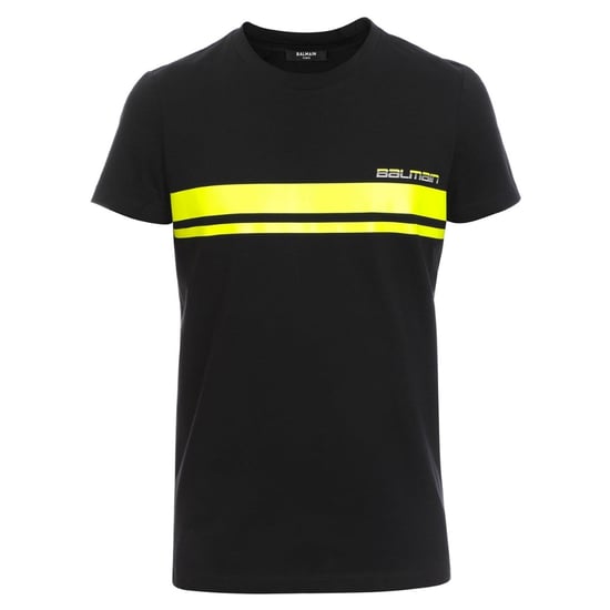 Balmain Neon Logo Zwart T-shirt - Image 1