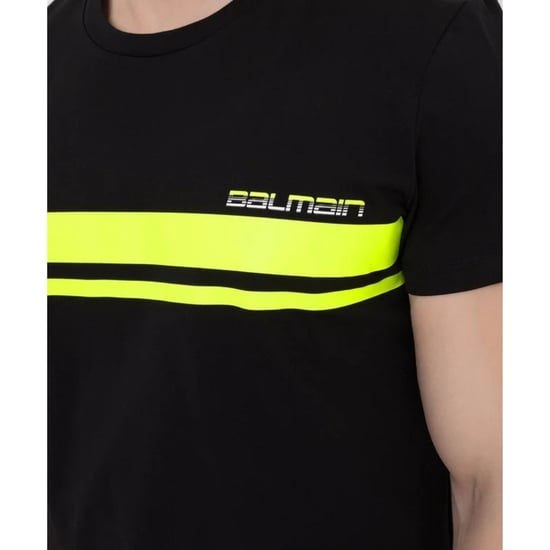 Balmain Neon Logo Zwart T-shirt - Image 5